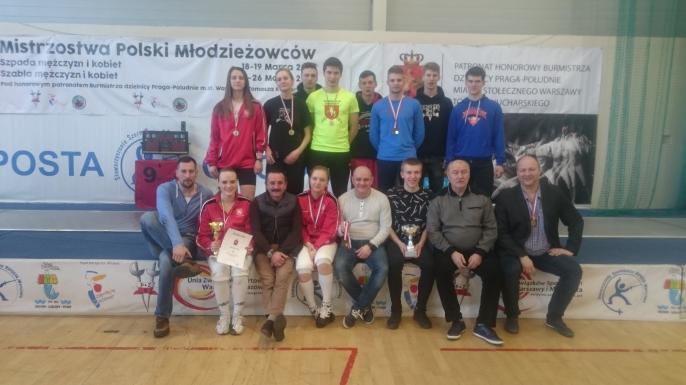 Trzy medale na Mistrzostwach Polski Młodzieżowców w szabli