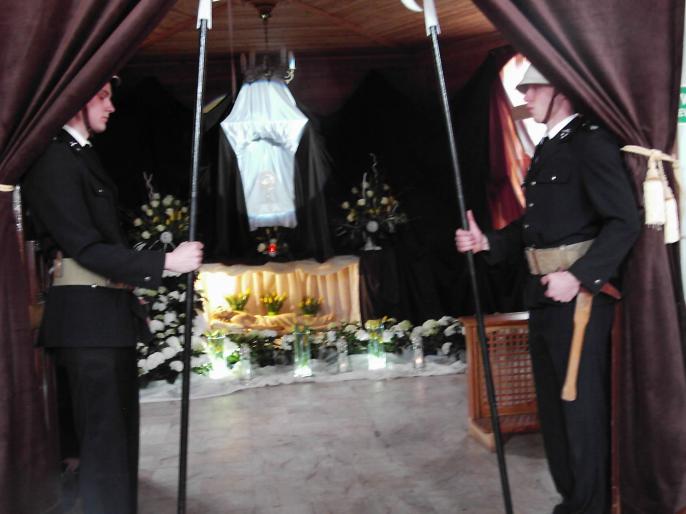 STRAŻ u GROBU PAŃSKIEGO w parafii NNMP W Wyszynie