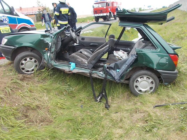Wypadek w Kleczewie