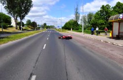 Motocyklista zginął na drodze