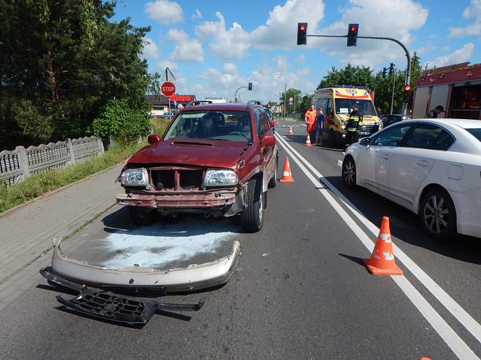 Wypadek na ul. Bogumiła w Kole