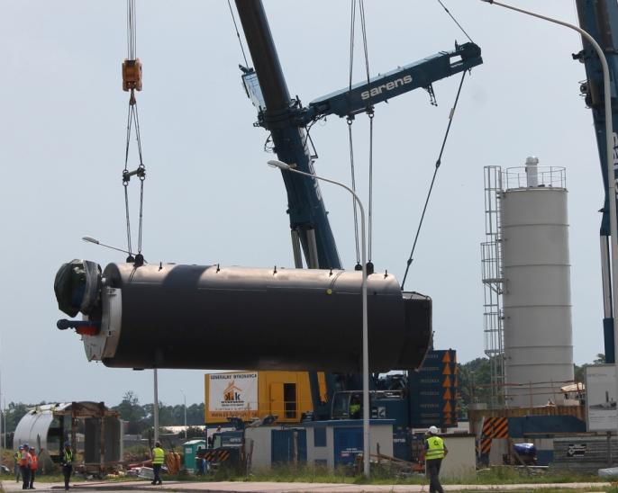 Montaż kotłów w ciepłowni Turek