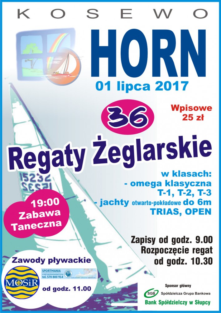 OWŻ HORN w Kosewie zaprasza na regaty