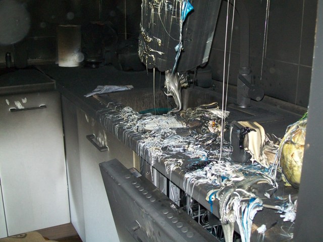 Pożar budynku mieszkalnego