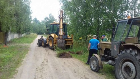 Budowa sieci wodociągowej na działkach letniskowych w Szydłówcu