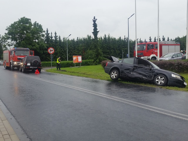 Wypadek na ulicy Konińskiej w Licheniu Starym