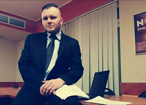 Siatkonoga i jej promotor – Krzysztof Kwiatkowski z Kleczewa