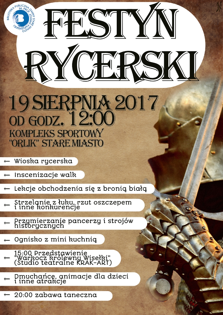 Zapraszamy na festyn rycerski