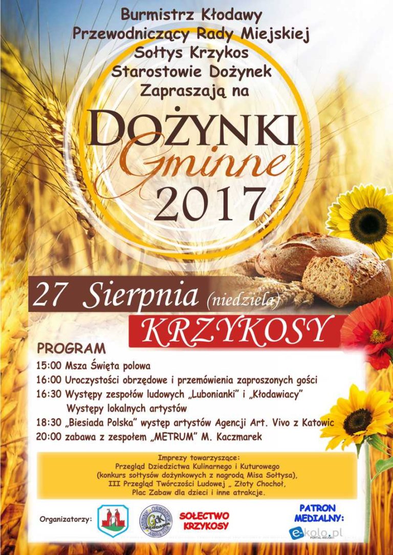 Dożynki Gminne 2017 w Krzykosach