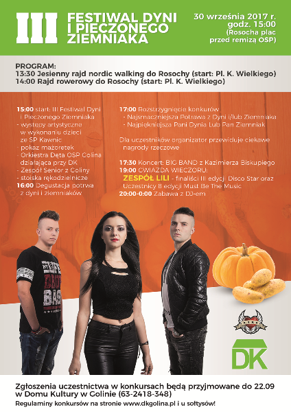 III Festiwal Dyni i Pieczonego Ziemniaka – 30 września 2017 r.