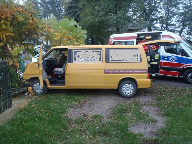 Wjechał w płot w Kosewie