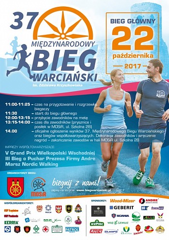 Zapraszamy na 37. Międzynarodowy Bieg Warciański