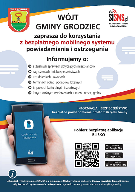 Bezpłatny System Informacji dla mieszkańców Grodźca