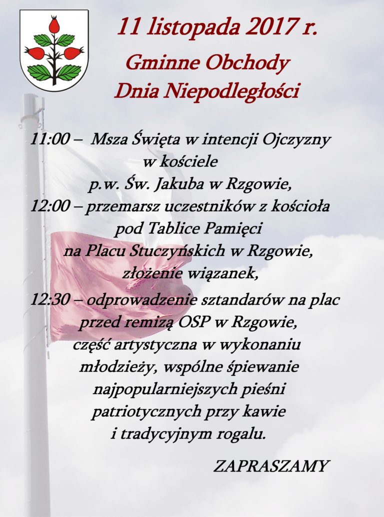 Gminne Obchody Dnia Niepodległości w Rzgowie
