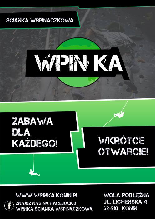 OTWARCIE ŚCIANKI WSPINACZKOWEJ W KONINIE