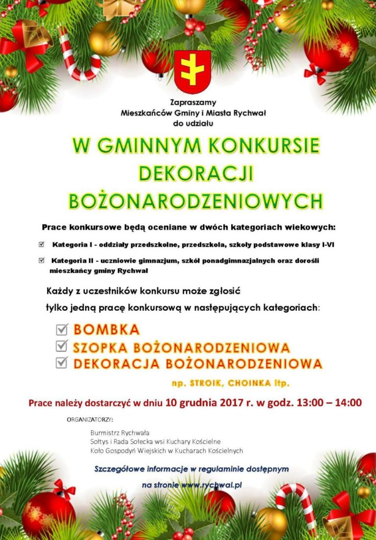 Gminny Konkurs Dekoracji Bozonarodzeniowych w Rychwale