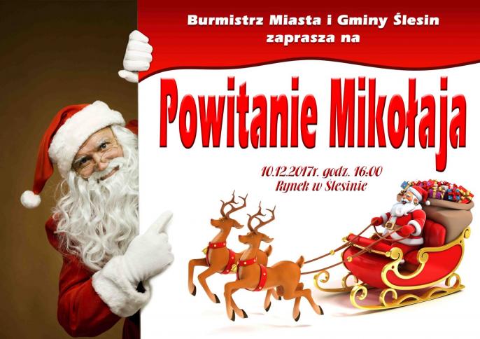 Ślesin zaprasza na powitanie Mikołaja