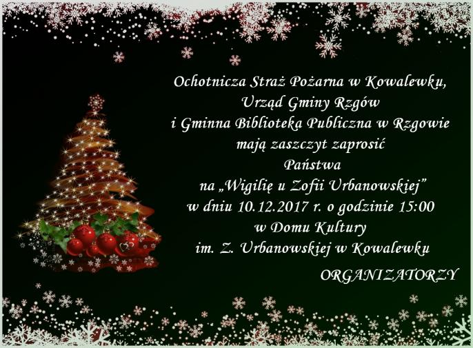 Wigilia u Zofii Urbanowskiej
