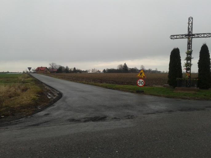 Remont drogi w Miłaczewie