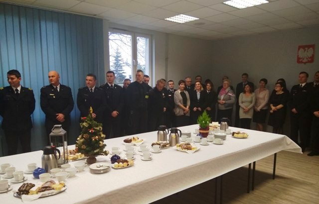 Opłatek u konińskich strażaków