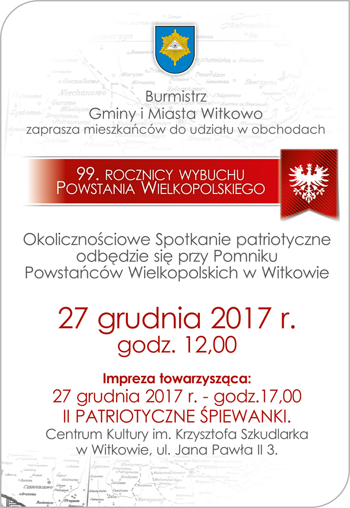 Obchody 99. rocznicy Powstania Wielkopolskiego w Witkowie