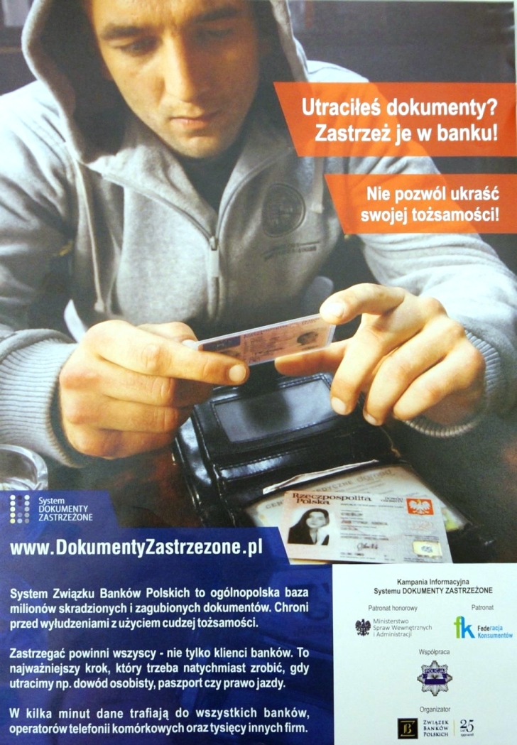 Policja radzi – Zastrzeż zagubione dokumenty!