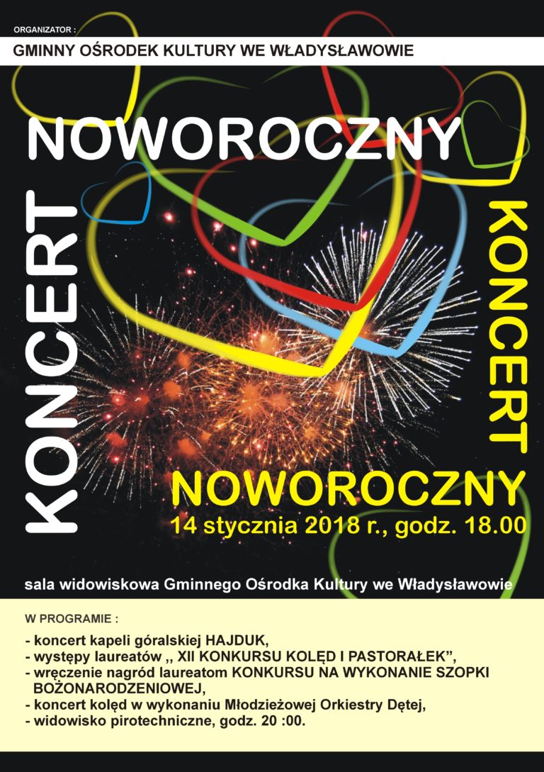 KONCERT NOWOROCZNY WE WŁADYSŁAWOWIE