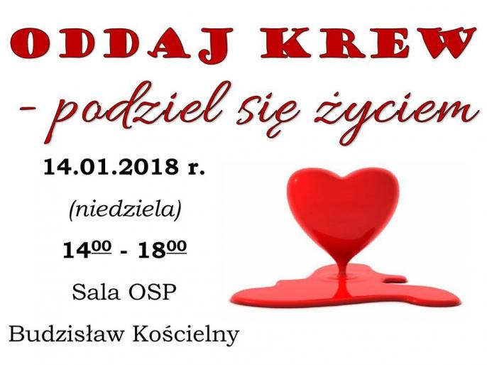 Akcja krwiodawcza w Budzisławiu