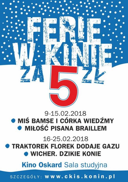 Ferie za piątkę w kinie Oskard