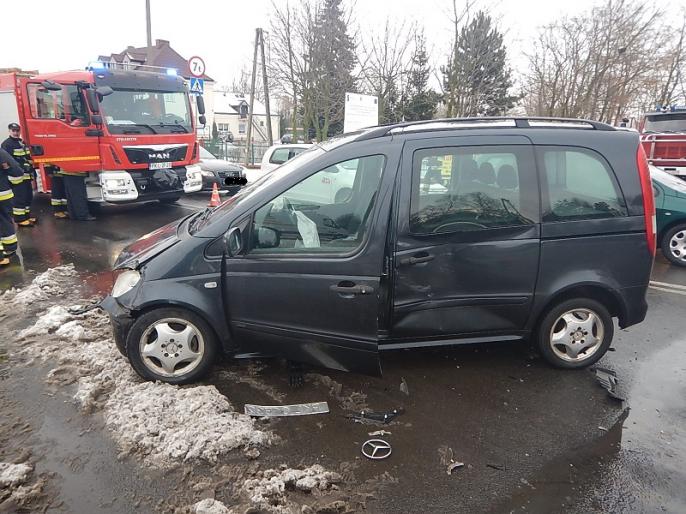 Wypadek na ul. Bogumiła w Kole