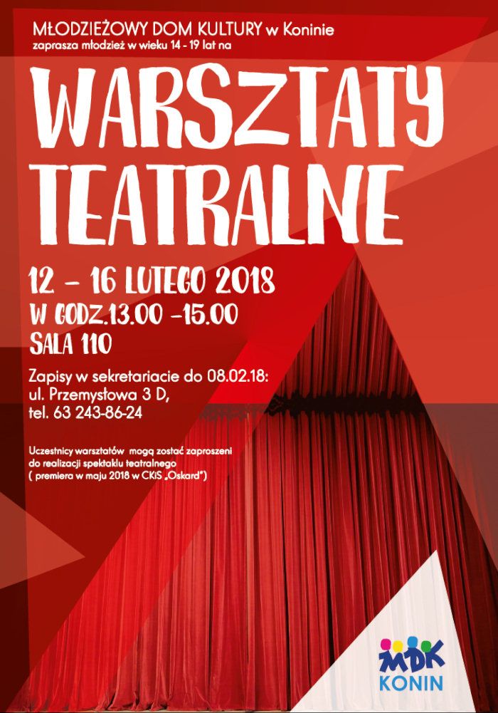 MDK poszukuje aktorów