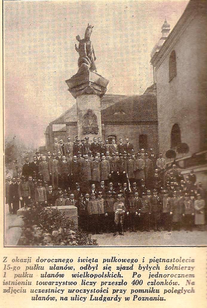 Lata trzydzieste – Pomnik Kawalerii w Poznaniu