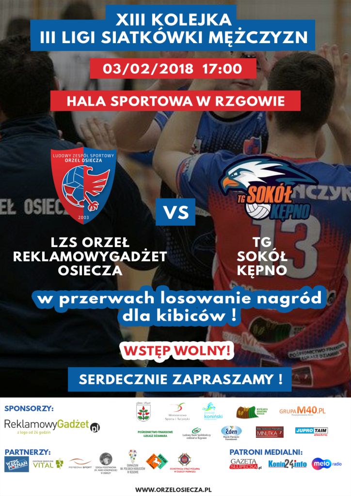LZS ORZEŁ REKLAMOWYGADZET OSIECZA – TG SOKÓŁ KĘPNO