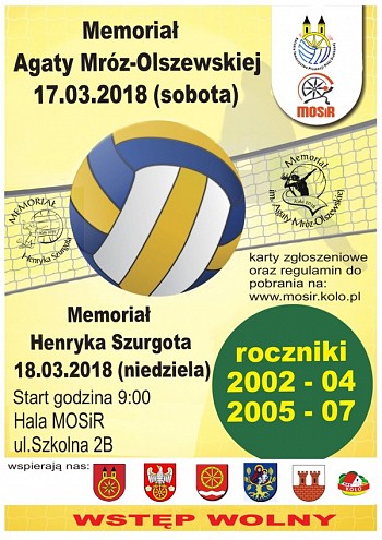 Memoriały Agaty Mróz-Olszewskiej i Henryka Szurgota  w Kole