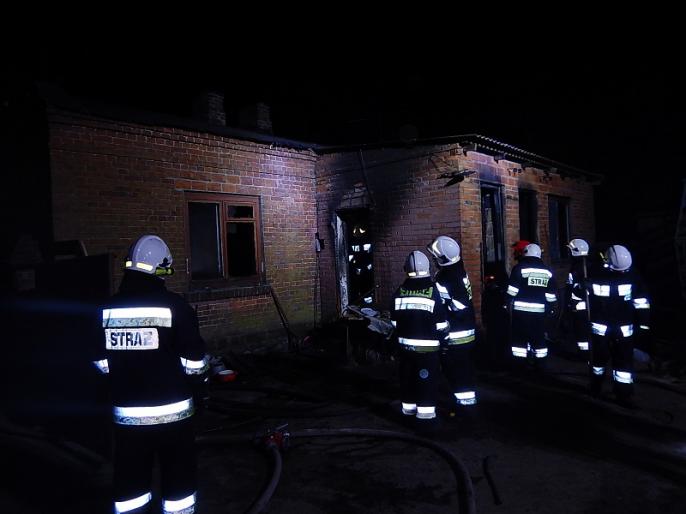 Pożar budynku mieszkalnego w Krzykosach