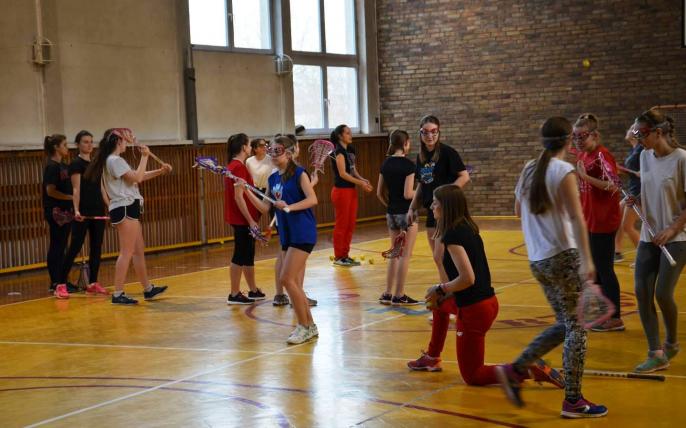 Warsztaty lacrosse dla młodzieży w Ostrowite.