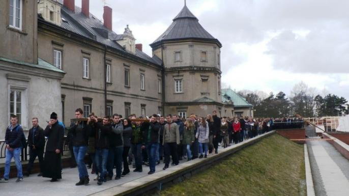 Pielgrzymka maturzystów z ZS CKU