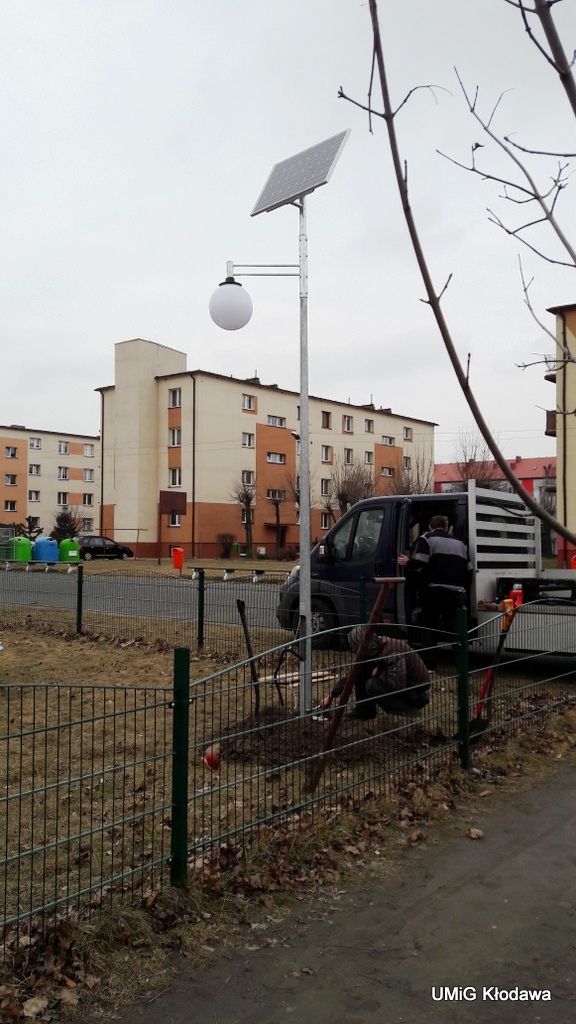 Oświetlenie solarne w Kłodawie