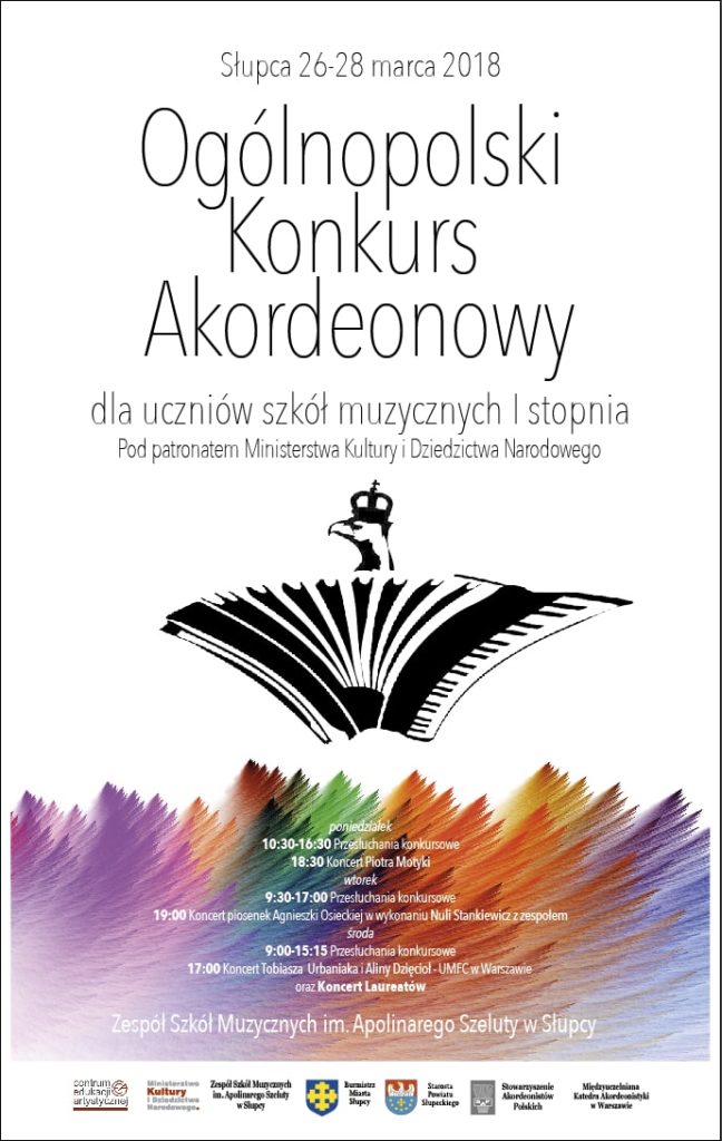 ZAPRASZAMY na przesłuchania Ogólnopolskiego Konkursu Akordeonowego