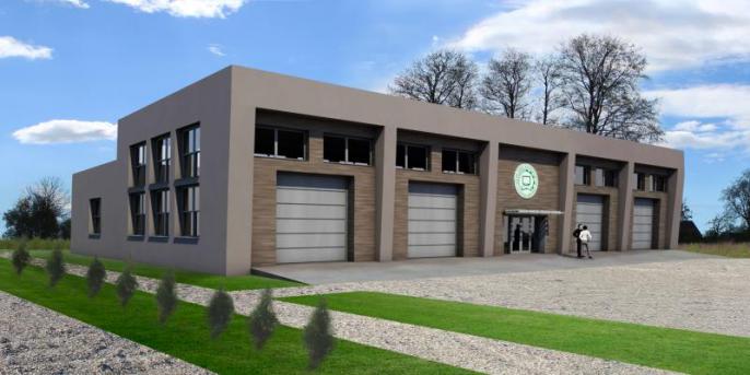 Widać już efekty prac nowego budynku warsztatowo – dydaktycznego