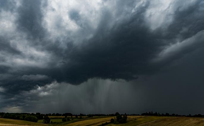 Komunikat ostrzegawczy – Burze z gradem