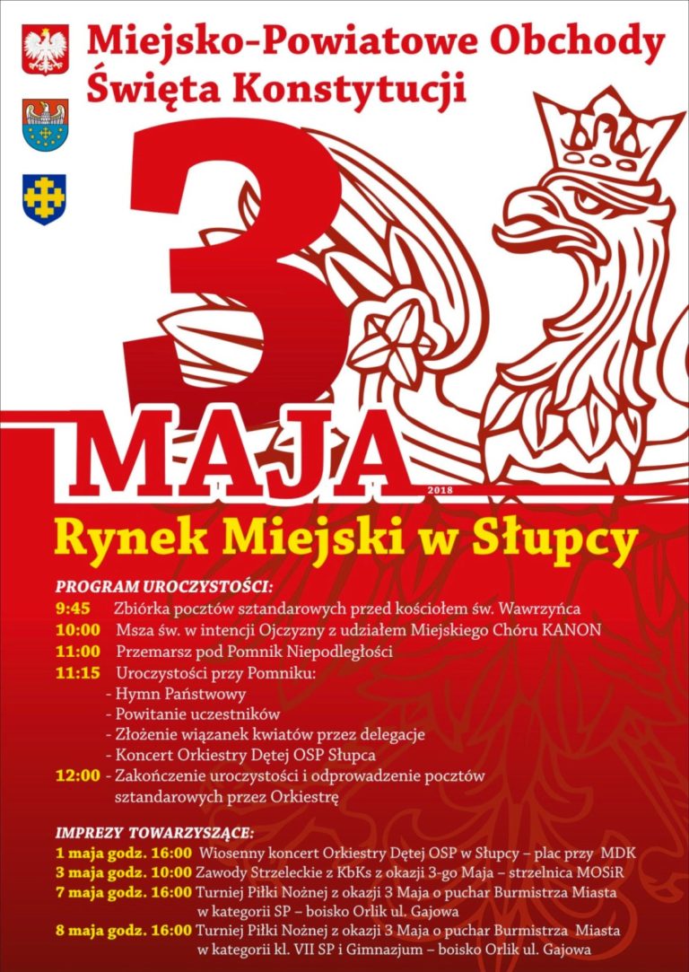 Miejsko-Powiatowe Obchody Święta Konstytucji 3 Maja w Słupcy
