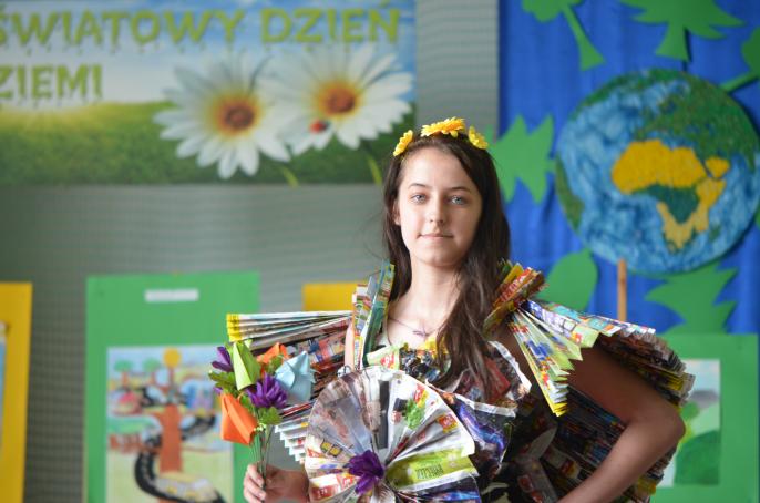 Z Powiatowych Obchodów Dnia Ziemi w Żychlinie.