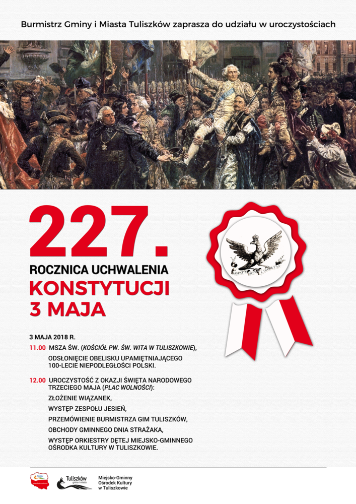 Gminne obchody Święta Narodowego Trzeciego Maja w Tuliszkowie