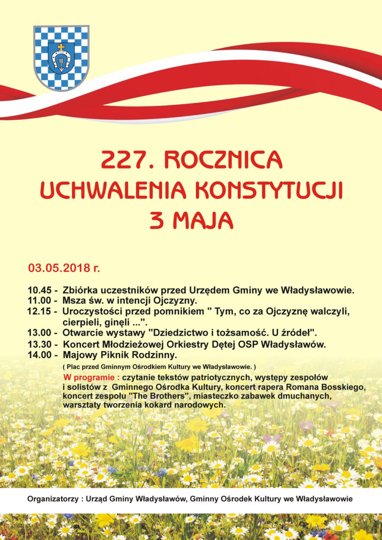 227 ROCZNICA UCHWALENIA KONSTYTUCJI 3 MAJA we Władysławowie