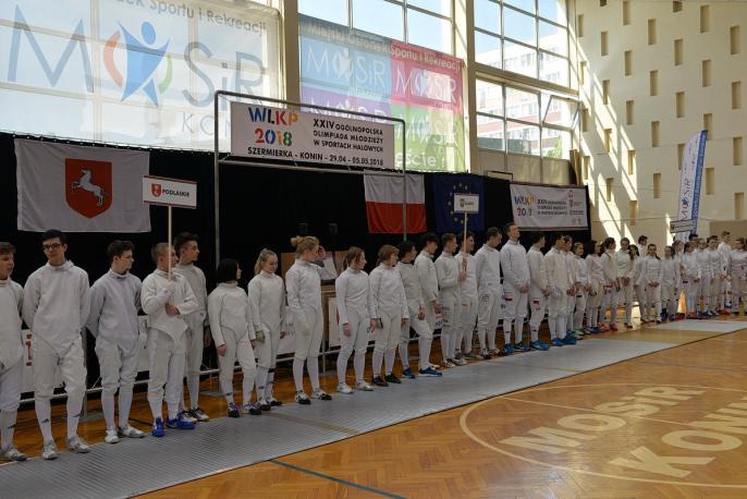 Szermiercze zmagania na XXIV Ogólnopolskiej Olimpiadzie Młodzieży