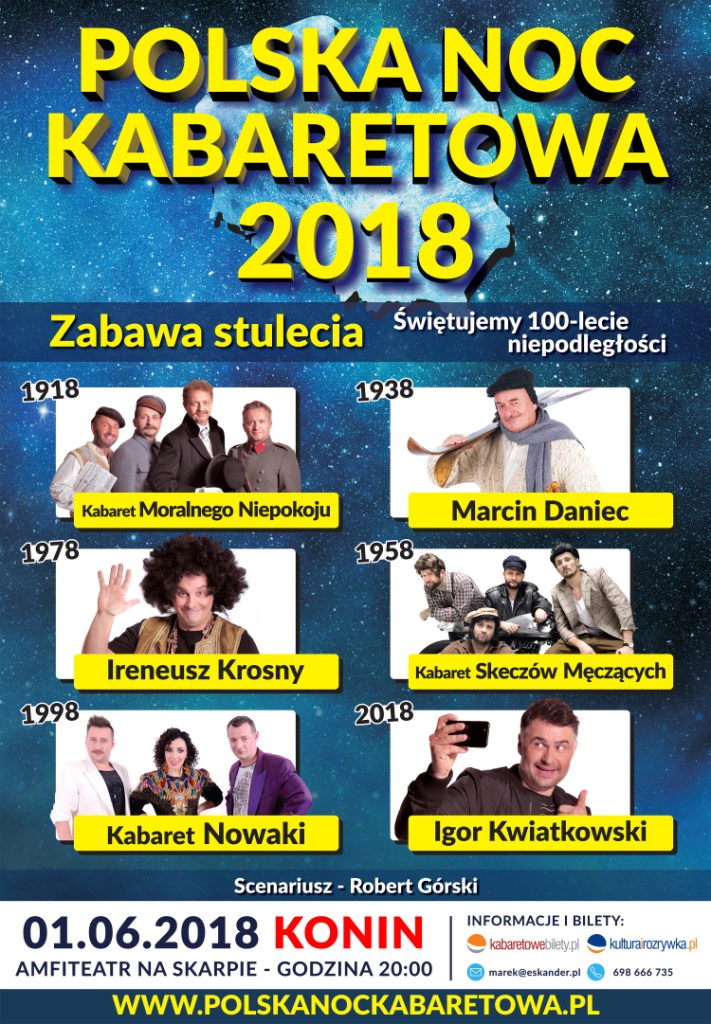 Polska Noc Kabaretowa 2018 Zabawa stulecia