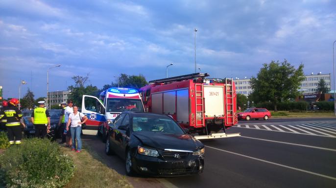 Kraksa na Rondzie Solidarności.