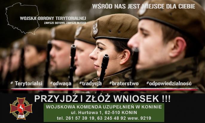Wojska Obrony Terytorialnej – Przyjdź i złóż wniosek!