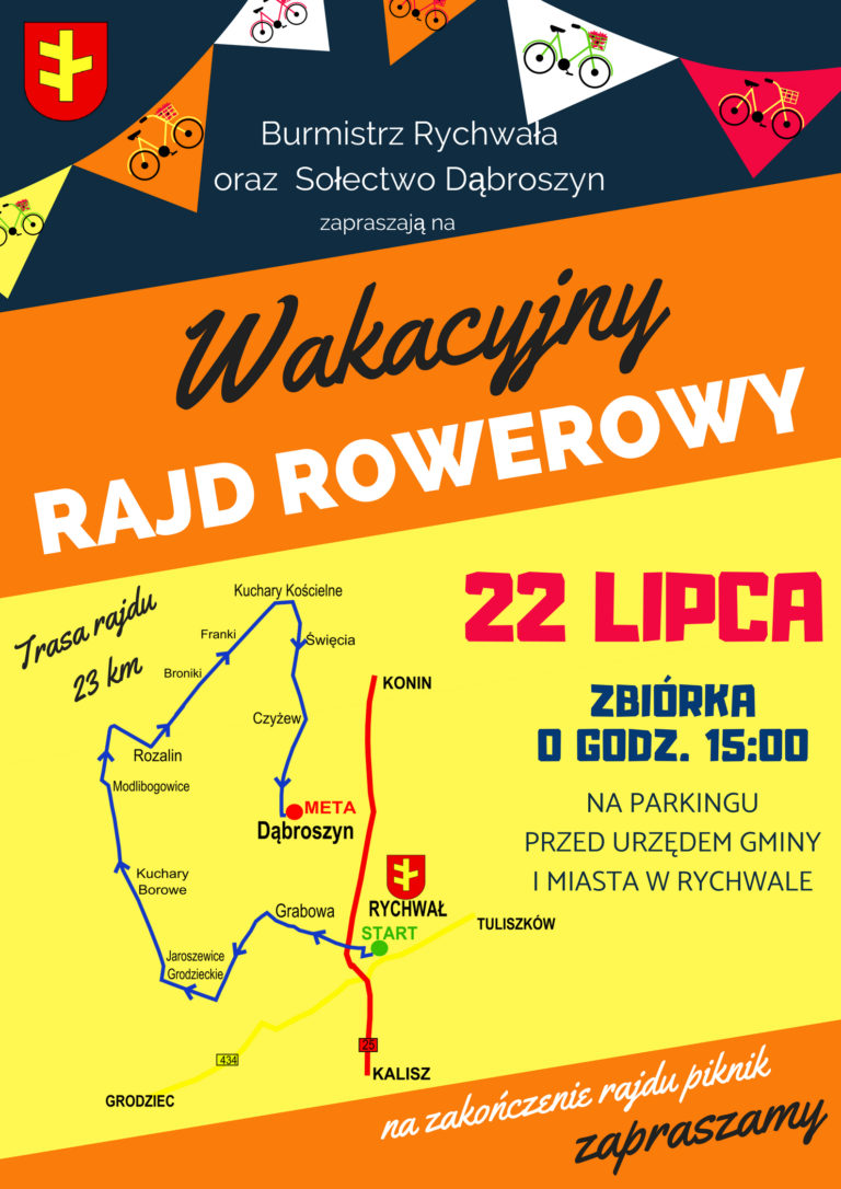 Rychwał – Dąbroszyn: Wakacyjny Rajd Rowerowy